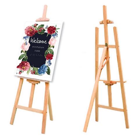 Drawing Painting Wooden Easel Stand / Poster Stand/ Welcome Board Stand /Display | Shopee Malaysia