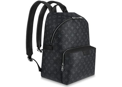 Louis Vuitton Discovery Backpack Monogram Eclipse PM Black in Coated ...