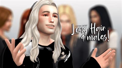 Sims 4 CC Long Hair Men