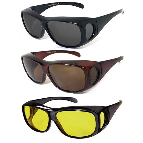 1 x Fit Over Polarized Sunglasses Cover All Lenses Wear Glasses — AllTopBargains