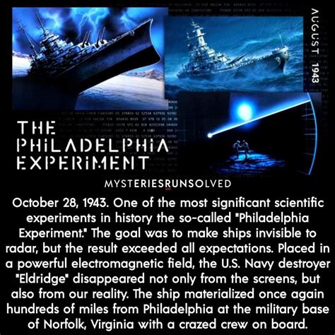 Philadelphia experiment – Artofit