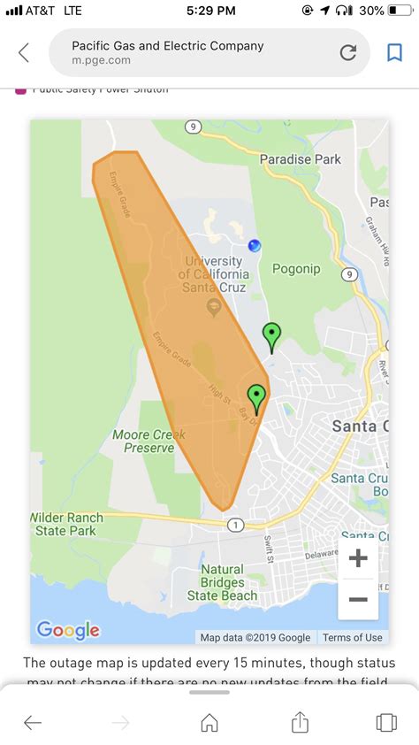 PGE’s latest outage map for this one : r/UCSC