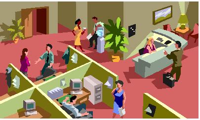 11+ Office Management Clipart - Preview : Busy Office Scene | HDClipartAll