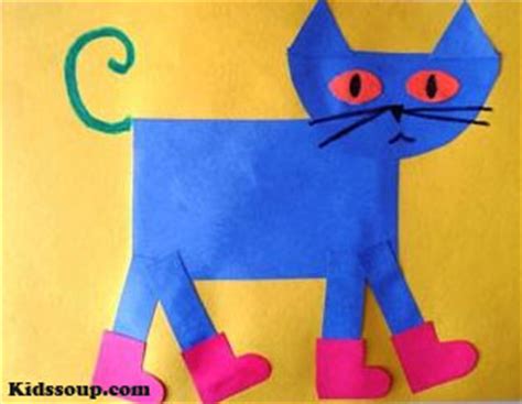 Pete the Cat Shapes Artwork | KidsSoup