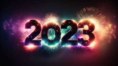 2023 New Year Fireworks 4K #180i Wallpaper PC Desktop