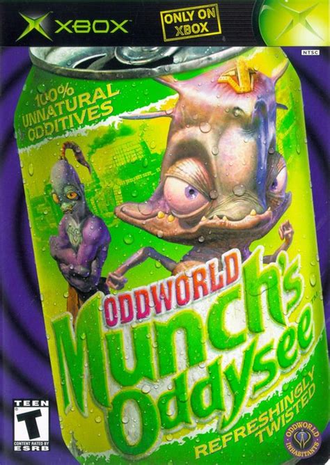 Oddworld: Munch's Oddysee (2001) Xbox box cover art - MobyGames