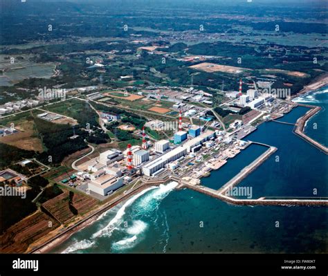 Aerial view of the Fukushima Daiichi Nuclear Power Station February 21, 2007 in Okuma, Japan ...