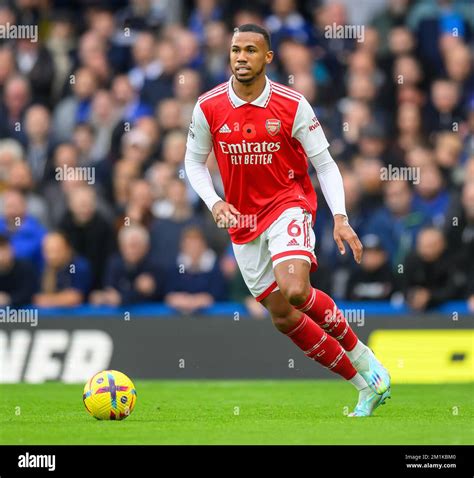 06 Nov 2022 - Chelsea v Arsenal - Premier League - Stamford Bridge Arsenal's Gabriel Magalhaes ...