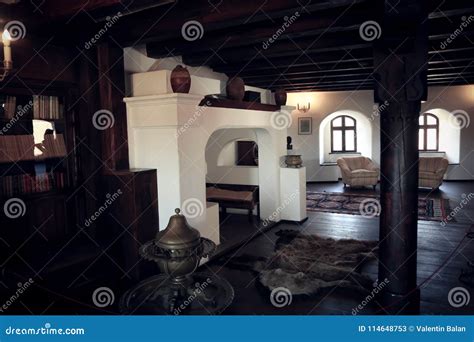 Interior of bran castle editorial stock photo. Image of medieval ...