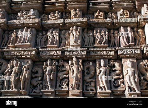 Sculptures of Eastern Temples of Khajuraho Madhya Pradesh India Stock Photo - Alamy