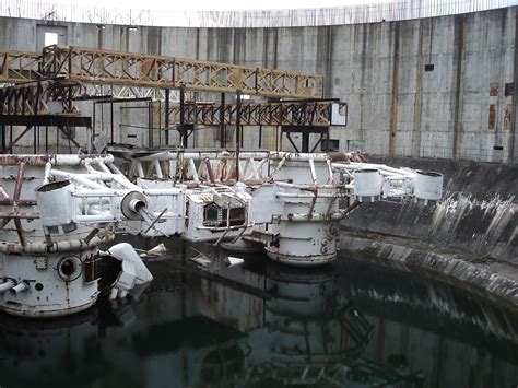 The set of James Cameron's The Abyss 20 years later: An abandoned nuclear power plant in South ...