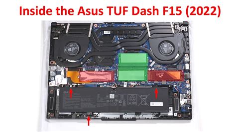 Upgrading Asus Tuf Dash F15 (2022) - SSD, RAM & Batt - First L00k