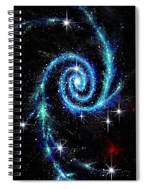 Blue spiral galaxy. Space art Spiral Notebook for Sale by Sofia Metal Queen | Space art, Spiral ...