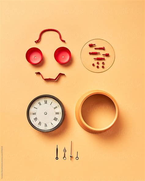 "Alarm Clock's Details In The Form Of Smiling Face" by Stocksy Contributor "Yaroslav Danylchenko ...