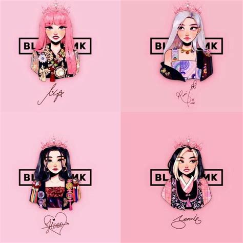 🔥 Blackpink Drawing Wallpapers on WallpaperSafari | Gambar wajah ...