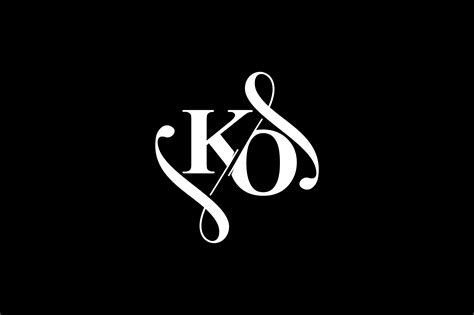 KO Monogram logo Design V6 By Vectorseller | TheHungryJPEG