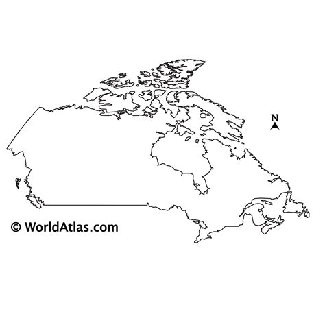 Blank Map Of Canada