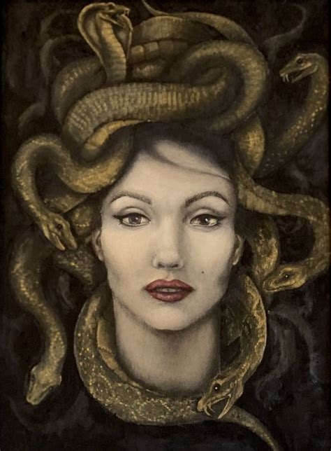 Medusa Painting by Edoardo Erfini | Saatchi Art