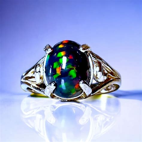 Ethiopian Opal Ring - Etsy