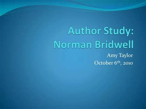 PPT - Author Study: Norman Bridwell PowerPoint Presentation, free ...