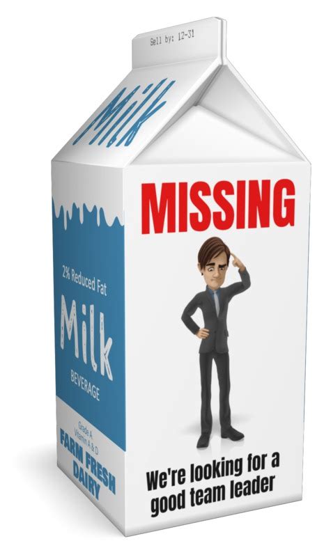 Milk Carton Missing Clip Art