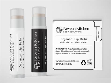 Lip Balm Label Template Canva DYI Lip Balm Sticker, Editable Product ...