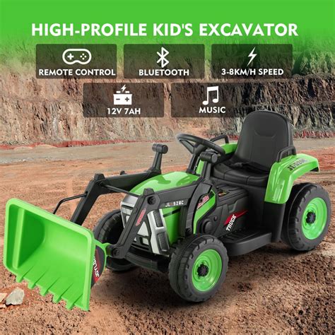 12V Ride On Excavator Electric Construction Vehicle for Kids with ...