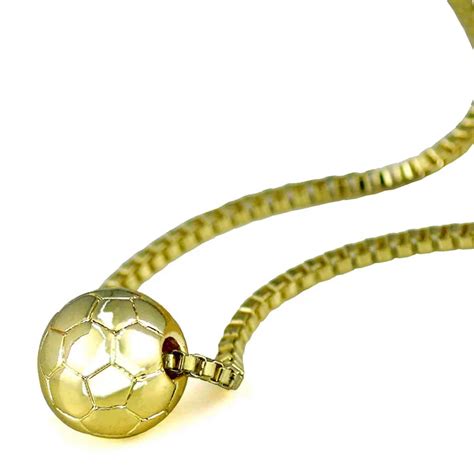 Mini Football Pendant Necklaces For Women Gold Soccer Charms Spring Necklace Female Fans Choker ...