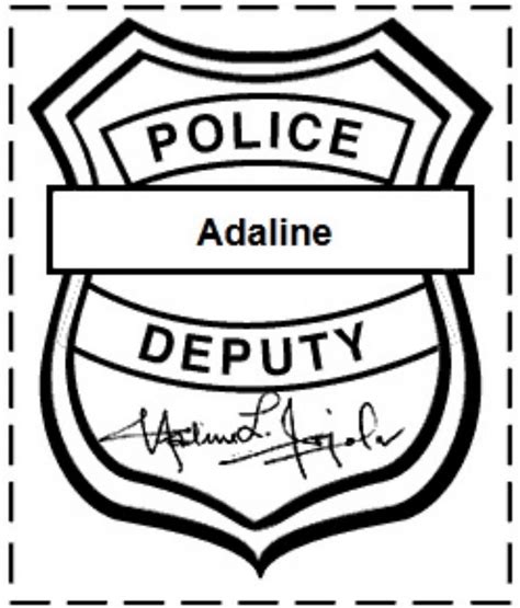 Editable Police Badge Template Save Time & Money With Economy Ticketing Options.Printable ...