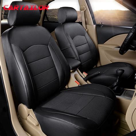 CARTAILOR Cowhide Auto Seats for Chevrolet Spark Car Seat Covers Genuine Leather Automobiles ...