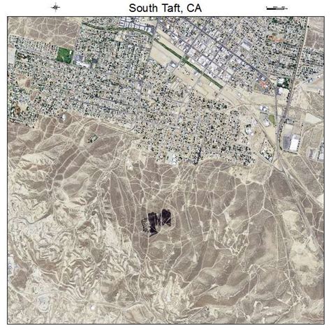 Aerial Photography Map of South Taft, CA California