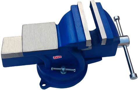 EXXO TOOLS 4 Inch Bench Vise - 4" Bench Vise 360 Degree Swivel with ...