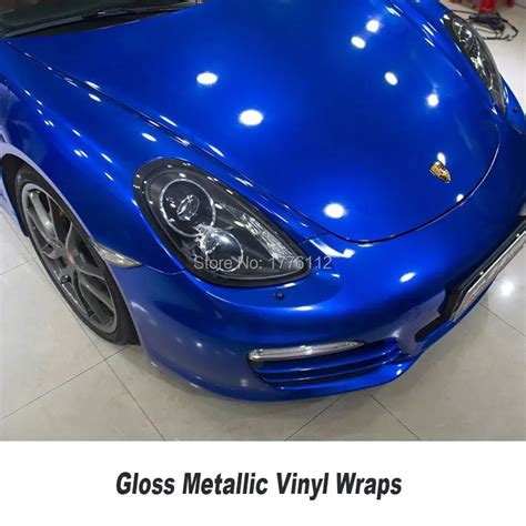 Aliexpress.com : Buy Wrapping Film Car Wrap Gloss Dark Blue Metallic ...