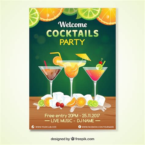 Cocktail Party Invitation Template Collection