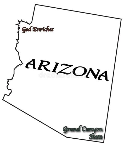 Arizona State Motto and Slogan Stock Illustration - Illustration of ...