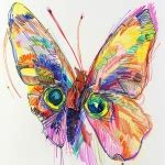Butterfly Abstract Sketch Art Print Free Stock Photo - Public Domain Pictures