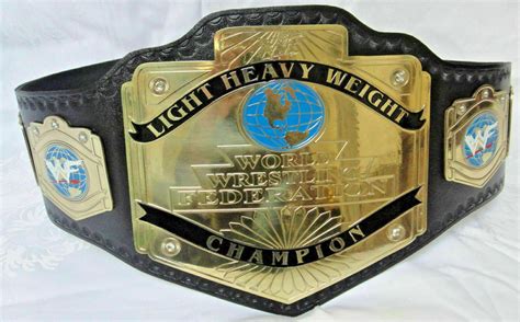 WWF Light Heavyweight Championship Belt Adult Size Plated - Wrestling