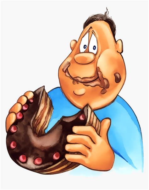 Clip Art Eat Cake Png - Fat Man Eating Cake Clipart, Transparent Png ...