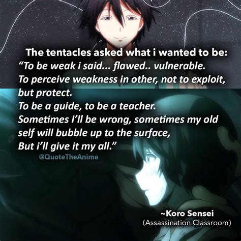 17+ Powerful Assassination Classroom Quotes (Images + Wallpaper) | Sensei quotes, Assassination ...