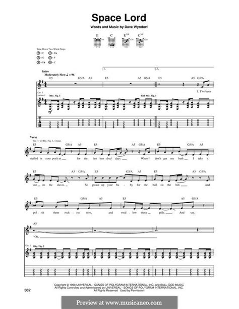 Space Lord (Monster Magnet) by D. Wyndorf - sheet music on MusicaNeo