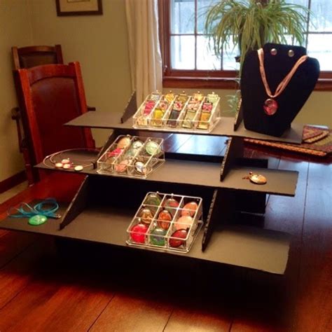 Fullamoon Designs Handpainted Water Marbled Artisan Jewelry: DIY Craft Show Display Shelves ...