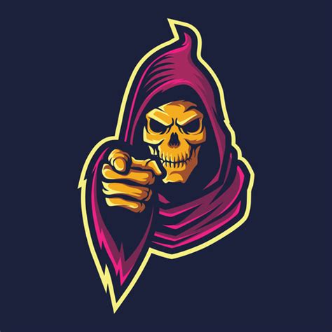 Grim Reaper esport logo vector free download