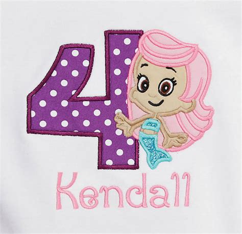 Bubble Guppies Birthday shirt, Molly, Custom