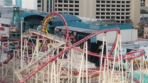 Las Vegas - Circa 2010: The New York New York Roller Coaster In 2010 ...