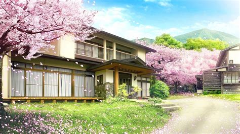 Spring Anime Houses Wallpapers - Wallpaper Cave