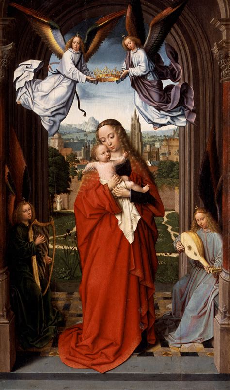 Virgin and Child with Four Angels | Gerard David | 1977.1.1 | Work of ...