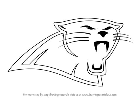 Learn How to Draw Carolina Panthers Logo (NFL) Step by Step : Drawing ...