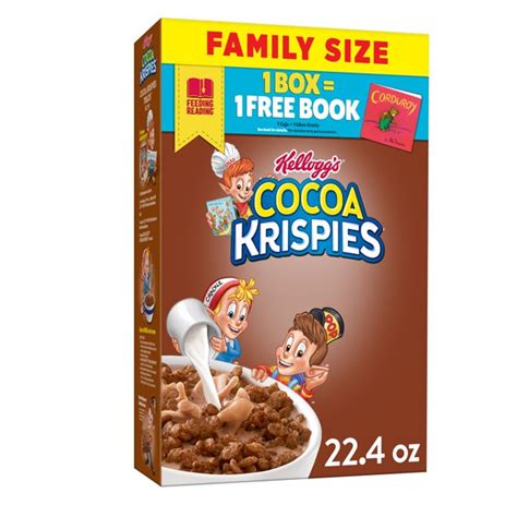 Kellogg's Cocoa Krispies Breakfast Cereal, Original, Family Size, Low Fat Food, 22.4oz - Walmart ...