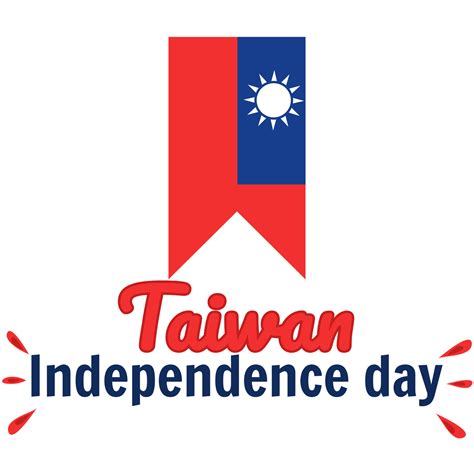 Taiwan independence day 10th double tenth October with taiwan flag ...