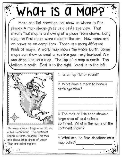 Grade 4 Geography Map Skills Worksheets